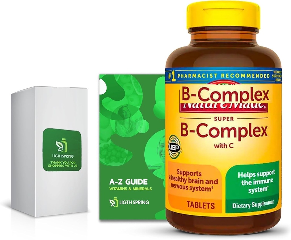 Super B-Complex con C, 460 Tabletas con vitaminas exclusivas " Minerales " A a Z - Mejor guía de ligth manzanas (2 artículos)