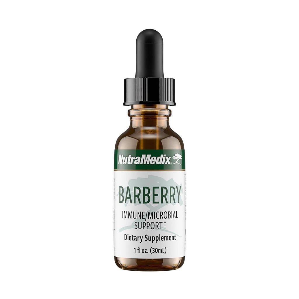 NutraMedix Barberry Immune Support " Antioxidants Supplement - Liquid Oregon Grape Root Extract for Gut Health, Immunity " Microbial Support - Herbal Tinctures for Immune Health (1oz / 30ml)