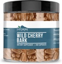 Elementos terrestres Wild Cherry Bark 200 Capsules, Puro ' Undiluted, No Additives