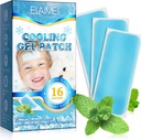 16 Patches de fiebre para niños - Patches de gel de refrigeración de clima caliente para adultos - Paletas de dolor de cabeza - Paletas de fiebre delantera