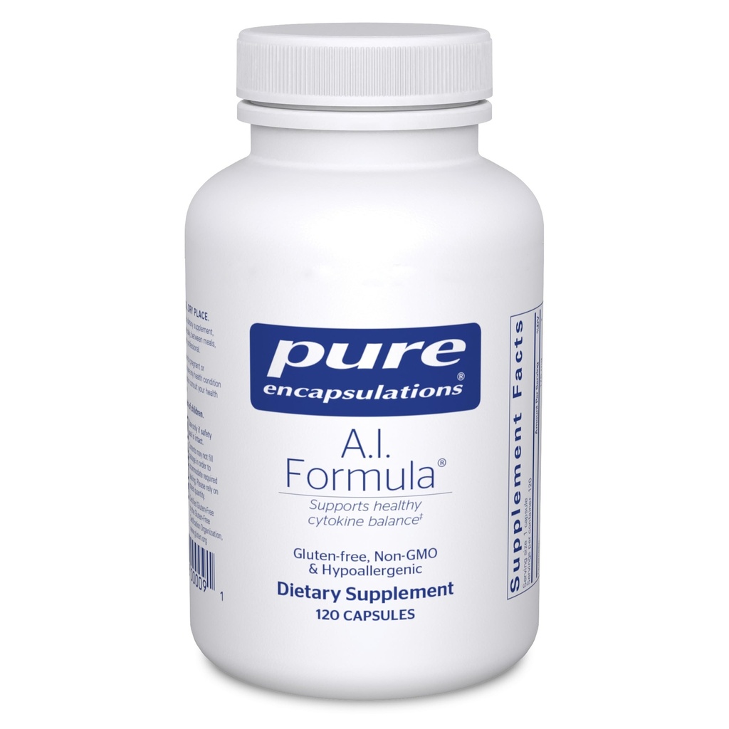 Pure Encapsulations A.I. Fórmula ← Hypoallergenic Dietary Supplement to Promote Healthy Immune Response ← 120 Capsules