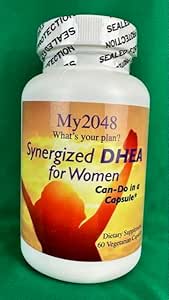 DHEA for Women Synergized in Vegetarian Capsules, 60 Conde, Hormonal Balance, Incluye 15 mg DHEA, 50 mg Alpha-Lipoic Acid, 50 mg Chaste Tree Berry y 75 mg DIM Diindolylmetano