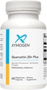 XYMOGEN Quercetin 20× Plus - Suplementos de Quercetina - Complejo diario con vitamina C, N-Acetyl-L-Cysteine &amp; Nettles - Formulado para soporte respiratorio - Vegan &amp; Gluten-Free (60 cápsulas)