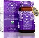 Orgánica Boswellia Extracto Cápsulas - Boswellia Serrata Extracto Cápsulas Silencioso USDA Suplemento Orgánico Silencio 5:1 Extracto Silencio Max Strength 75% Ácido Boswellic ← Complejo Boswellia 60 Vegan Boswellia Capsules