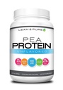 Lean " Pure Pea Protein Powder, Vegan, Low Carb, 25g de Protein, Non GMO, Gluten Free, 27 Servings, 843g