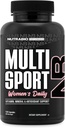 NutraBio Multisport for Women - Womens MultiVitamin - 33 Vitaminas, Minerales, Micronutrientes - Rich in Antioxidants - Apoya Peak Athletic Performance, Energy, Metabolism (120 cápsulas vegetales)