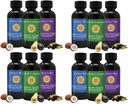 Aceites comestibles All-Natural, Mini Aceite Sampler Conjunto con Puro C60 ESS60, Soporte Inmuno y Suplemento de Soporte Conjunto con Aceite de Oliva, Aceite de Aguacate &amp; Aceite de coco MCT, Conjunto de 12, 2 Oz