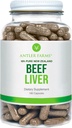 Antler Farms - 100% Pure New Zealand Beef Liver, 180 Capsules, 500mg - Grass Fed, Cold Processed Supplement, Pure and Clean rBGH Free, No Fillers or Additives