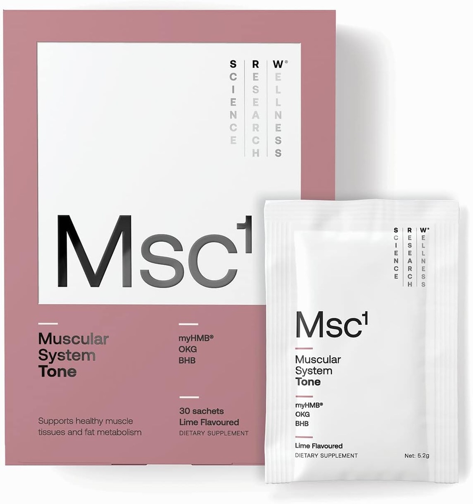 SRW Laboratories MSC1 Tone TENIDO 30 Sachets TENIDO Apoyo Muscle Tone, Fat Metabolism TENIDO CON HMB, OKG, BMB ANTE Stimulant Free