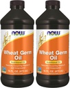 NOW Supplements, Wheat Germ Oil with Essential Fatty Acids (EFAs), Nutritional Oil, 16-Ounce (Pack of 2)