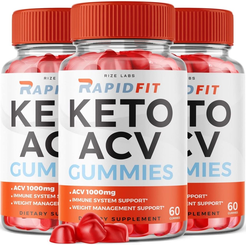 rize labs - RapidFit Keto ACV Gummies for Advanced Weight Loss with Apple Sider Vinegar Supplement Ayuda a reducir la grasa del vientre para la fuerza adicional (180 Gummies)