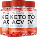 rize labs - RapidFit Keto ACV Gummies for Advanced Weight Loss with Apple Sider Vinegar Supplement Ayuda a reducir la grasa del vientre para la fuerza adicional (180 Gummies)