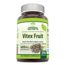 Herbal Secrets Vitex Fruit 400 mg 250 Veggie Capsules Suplemento ← Non-GMO TENIDO Gluten Free Silencio Made in USA