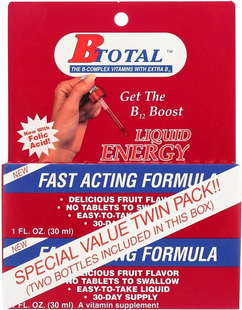 Solución B-Total - Vitaminas B Sublingual - Twin Pak