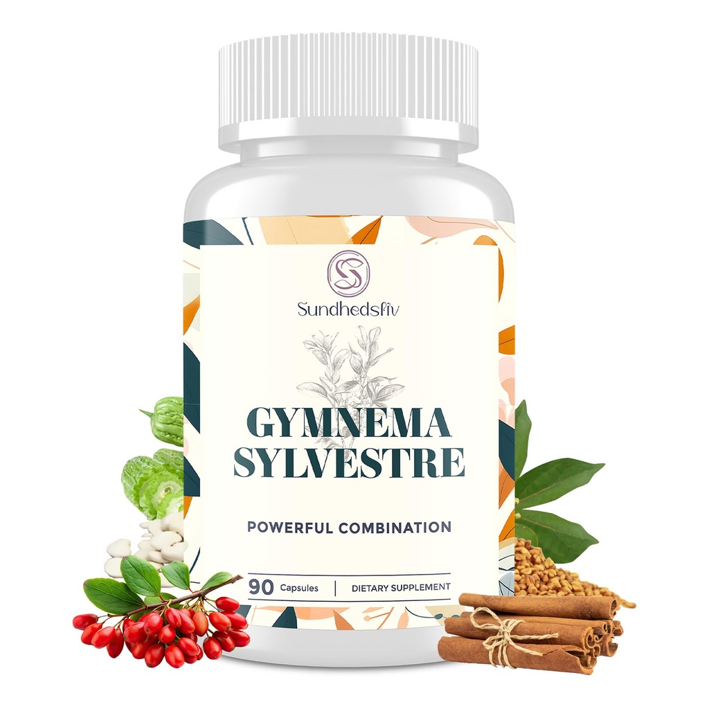 16 in 1 Blxxd Sugr Effective Gymnema Sylvestre Suplemento 2100MG  with Berberine, Cinnamon, Bitter Melon ANTE Vitaminas, Magnesium & Chromium  90 Vegan Capsules Capsules