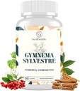 16 in 1 Blxxd Sugr Effective Gymnema Sylvestre Suplemento 2100MG  with Berberine, Cinnamon, Bitter Melon ANTE Vitaminas, Magnesium & Chromium  90 Vegan Capsules Capsules