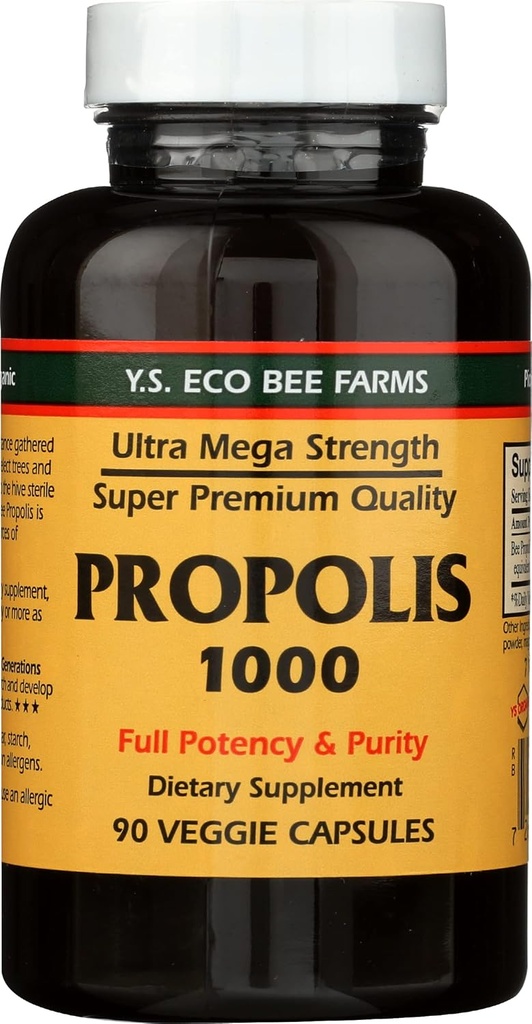 YS BEE FARMS Propolis 1000 MG, 90 CT