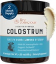 Conscious Colostrum Powder - Grass Fed Colostrum Suplemento con Lactoferrina para Absorción de Hierro - Bovine Colostrum un Immune System Suplemento