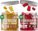 L-Tyrosine Gummies + Ashwagandha Gummies - L Tyrosine Supplement and Ashwagandha Supplements Bundle - Ashwaganda, L-Tyrosine for Kids &amp; Adults - 60 Ashwa Gummies, 60 L-Tyrosine Focus Gummies