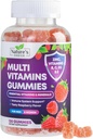Mangas multivitamínicas con vitaminas A, C, D, E, B12, Zinc - Adulto diario vitaminas " minerales para hombres " , Apoyo inmunitario Gummy Multivitaminas Suplemento, Vitamina Multi para adultos - 120 Gummies