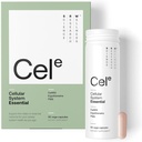 SRW Cel Essential tención Wellness Supplement for Healthy Aging and Longevity ← Apoya Energía, Rendimiento Mental + Muscle Health TEN 17 Vitaminas &amp; Minerals TEN Apto para Todas las Edades 60 Capsules