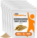 BulkSupplements.com Ashwagandha Root Extract Powder - Ashwagandha Supplement, Ashwagandha Powder - from Ashwagandha Root - Vegan & Gluten Free, 600mg per Serving, 5kg (11 lbs) (Pack of 5)