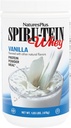 NaturesPlus SPIRU-TEIN WHEY Shake, Vanilla - 1.05 lb - Whey Protein Powder - con espirulina, vitaminas &amp; minerales - Gluten Gratis - 14 Servings
