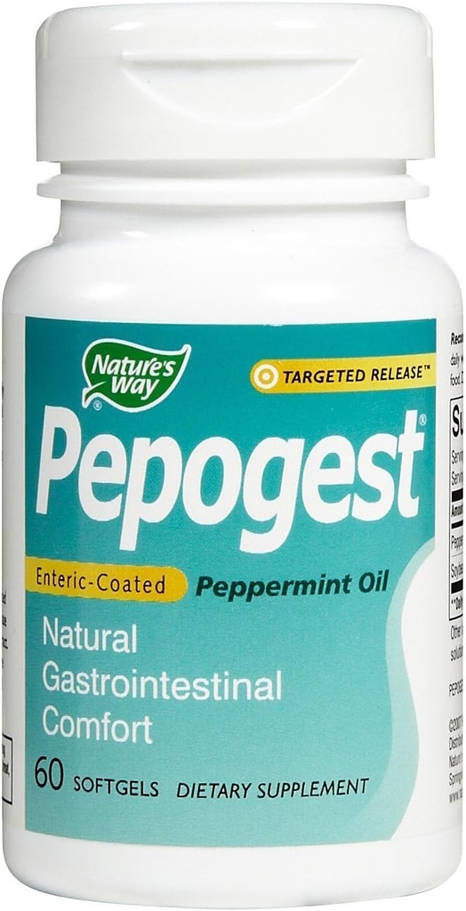 Camino de la Naturaleza - Pepogest Ec Peppermint Oil, 60 softgels
