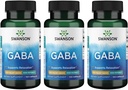 Swanson GABA - Suplemento Aminoácidos Promoción de la calma " Relajación para apoyar el sueño relajante - Fórmula de alta potencia para apoyar los niveles de estrés saludable - (100 cápsulas, 500 mg cada uno) (3 Pack)