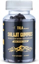 Tila Organic Himalayan Shilajit Resin Soft Gels - 60 Gummies, 600 mg- Suplemento Natural para Mujeres Hombres con Más de 85 Minerales Trace, Ácido Fulvico y Ácido Húmedo Vegan Gluten Gratis