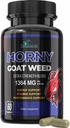 Horny Goat Weed Extra Strength - with Maca, L-Arginine, Ginseng - Boost Desire, Performance, Stamina, Energy, Non-GMO Formula, 60 cápsulas