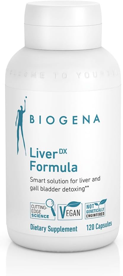 BIOGENA WISSEN SCHAFFT GESUNDHEIT LiverDX Formula Supplement - Liver and Gall-Bladder Detoxing, Cleansing " Repair** (Milk Thistle, Artichoke " Dandelion Extract, Lecithin)