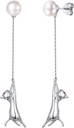 SILVERCUTE 925 Pendientes de plata de ley para mujeres,Silver Cat/Dinosaur/Devil Horn/Leaf/Snake/Skeleton Varios Pendientes de clavos o esposas de oído