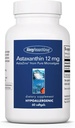 Allergy Research Group Astaxanthin 12mg Suplemento - de Microalgas Orgánicas, Salud Ocular, AstaZine Astaxanthin, Antioxidante Natural, Salud de la Esquía, Apoyo a la Función del Cerebro, Softgels - 60 Cuenta