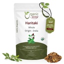 Orgánica Haritaki Whole (Chebulic Myrobalan) Silencio Terminalia Chebula (Yellow Myrobalan) Silencio Kosher &amp; USDA Certified ← Vegan, Non-GMO &amp; Gluten Free ← 100% Raw from India (4 oz - 1/4 lbs)