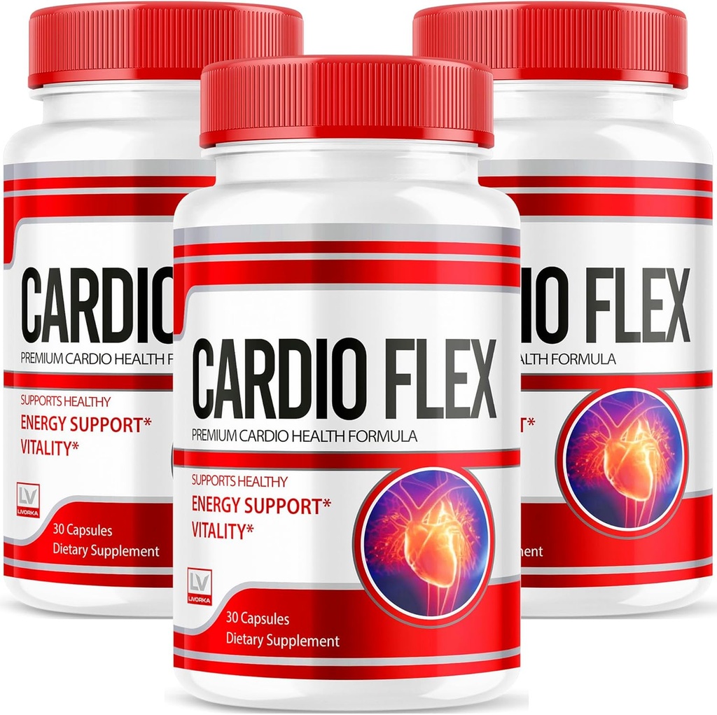 LIVORKA 3 Pack - Cardio Flex Pills, Cardio Flex Capsules, Flex Capsules, Cardio Flex Capsules, Cardio Flex, Pills Cardio Flex, 30 Capsules Por Bottle durante 90 días