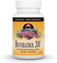Source Naturals Resveratrol, for Heart and Healthy Aging* 200 mg - 60 Tablets