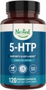 Naturales anidados 5-HTP 100 mg (5-hidroxitryptofan) - Apoyo al sueño y el mood - 5HTP Suplemento para la serotonina natural - 120 no GMO, cápsulas veganas