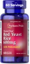 Puritans Pride Doctors Trust® Red Yeast Rice 60mg con Policosanol, Suplemento dietético, 60 cápsulas de liberación rápida