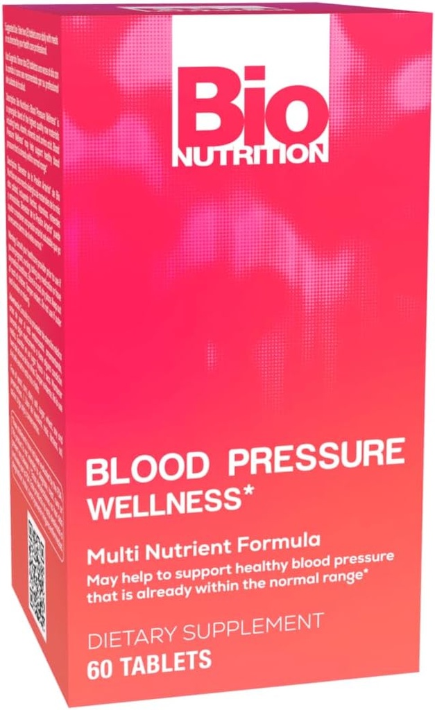 Bio Nutrition Blood Pressure Wellness 60 Tablets (2 Pack) Supports Healthy Blood Circulation ¦ Calcium and Magnesium Essential Vitamins and Nutrients