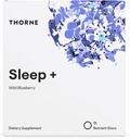THORNE Sleep + Dissolvable Supplement Disc - Chamomile, L-Theanine y Melatonin para el sueño profundo, descanso - 15 Servings