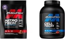 MuscleTech Whey Protein Powder Nitro-Tech Whey Protein Isolate " Peptides " nohydrate Powder Cell-Tech Creatine Powder