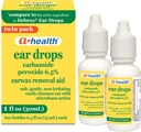A+Health Earwax Removal Drops, Carbamide Peroxide 6.5%, Made in USA, Twin Pack, 1 fl Ounce(Dos botellas de oz de 0.5 fl)