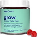 Sus propias gomas de cuervo, promueve el cabello delgado, con Biotina, Keratin &amp; Horsetail, soporta el cabello más completo, el crecimiento saludable del cabello, Berry Flavor, 60 gomas