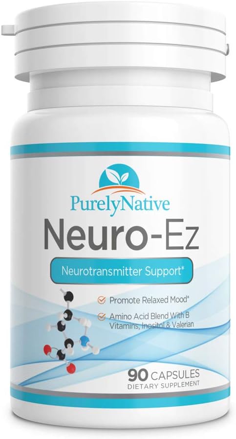 Neuro-Ez Aminoácidos Blend con B Vitaminas &amp; Neurotransmisor de Valeria Apoyo Promueve Mood Relajado Una Experiencia Verdaderamente Calmante