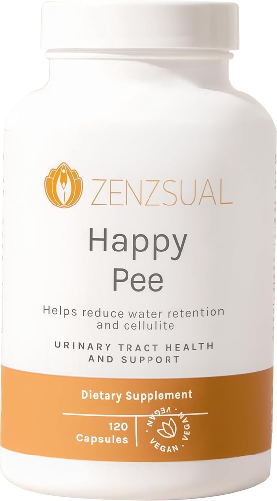 ZENZSUAL Happy Pee – Urinary Tract Support with Organic Cranberry and D-Mannose - Integral UTI Pain Relief Support for Women - 120 Capsules