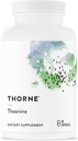 THORNE - Theanine - 200 mg de L-Theanine - Apoyar una respuesta saludable al estrés, la relajación y el enfoque - Aumenta la producción de cerebro alfa-algo* - 90 cápsulas