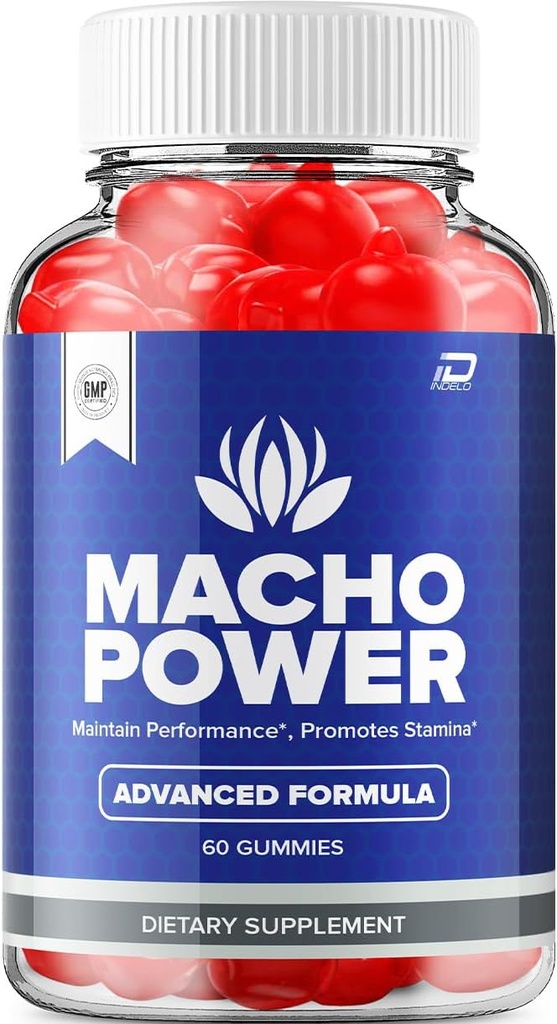 Macho Power Gummies for Hombre – MachoPower Male Gummies All-Natural Supplement, Power Macho Gummies Reviews (1 Pack - 60 Gummies)