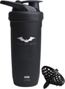 Smartshake DC COMICS Refuerzo Acero Inoxidable Protein Shaker Bottle 900 ml tención 30 oz - Leakproof Screw-on Lid - BPA Gratis – Unisex - No aislado - Batman