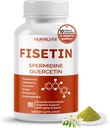 Fórmula 10 en-1 - con Spermidine Quercetin Resveratrol, Elderberry, Turmeric Non-GMO, Gluten-Free, Soy-Free